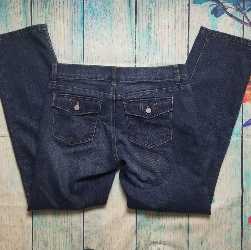 White House Black Market  Noir jeans size 2 - Picture 3 of 4
